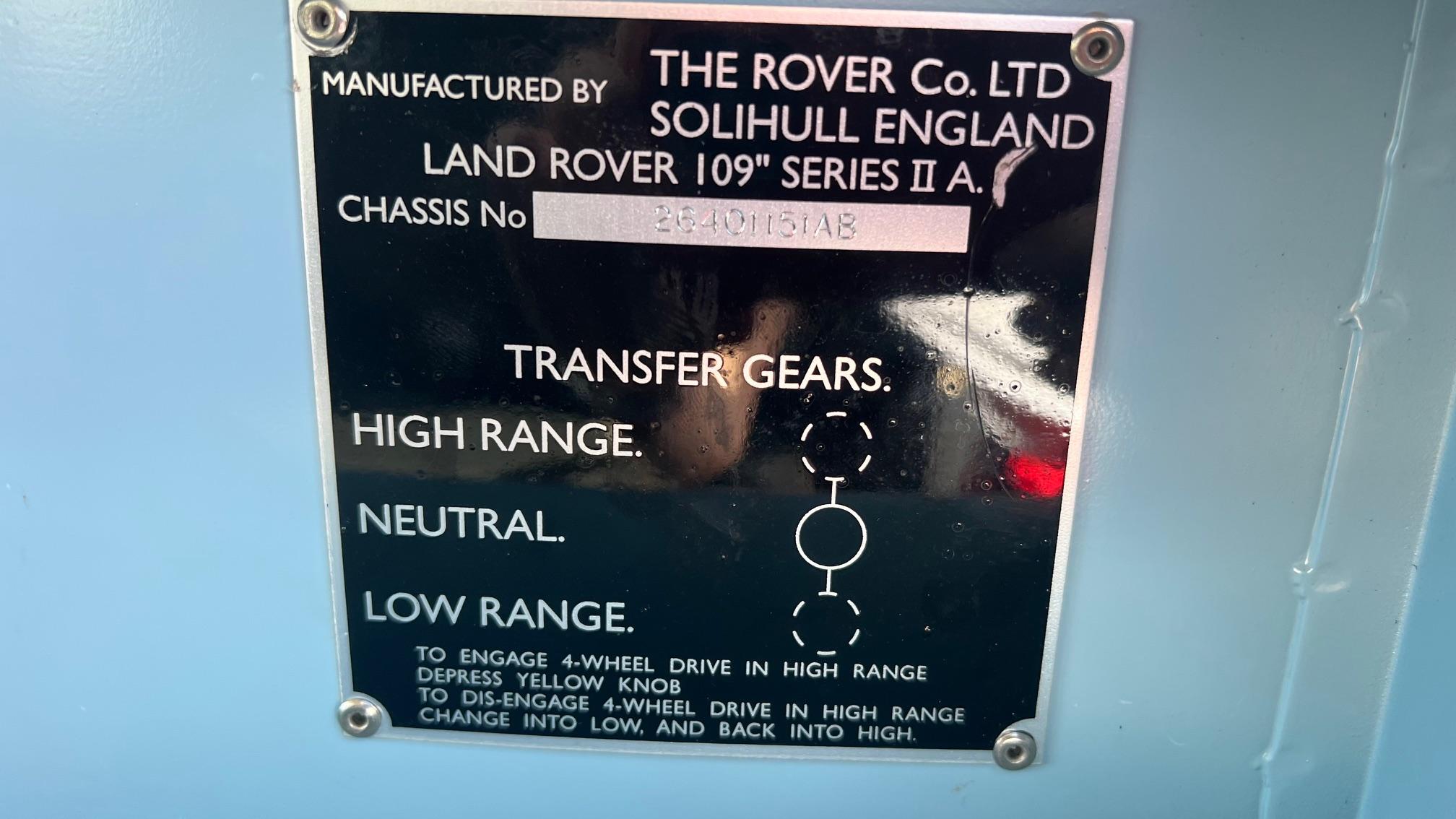 Restored 1962 Land Rover Series IIA 109
