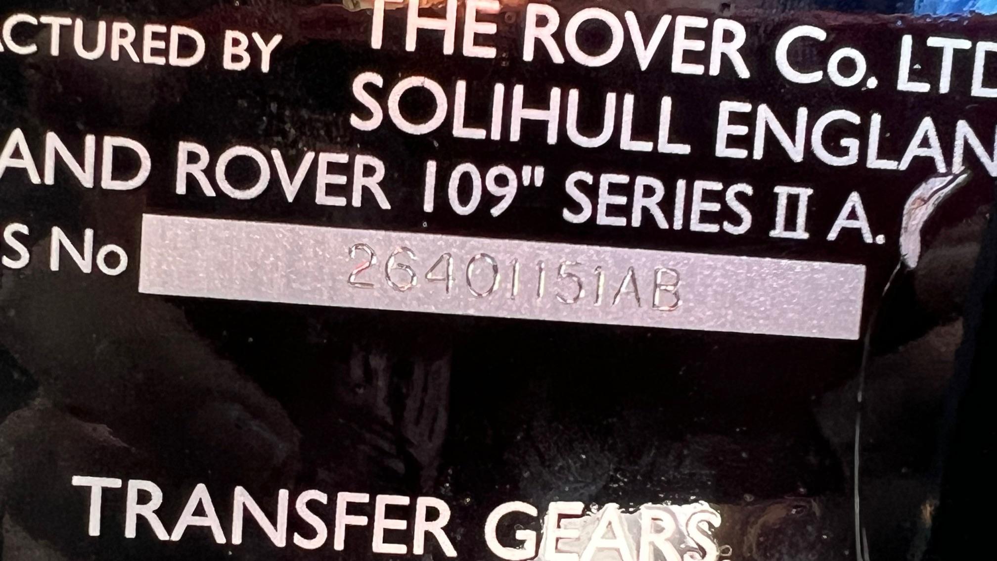 Restored 1962 Land Rover Series IIA 109