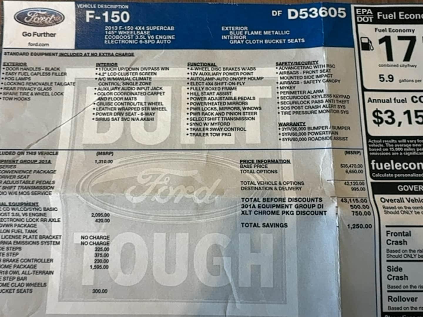 2013 Ford F-150 XLT