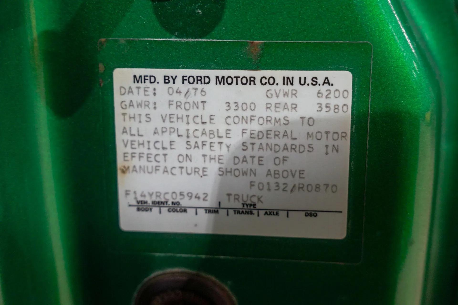 1976 Ford F-150 Custom Explorer