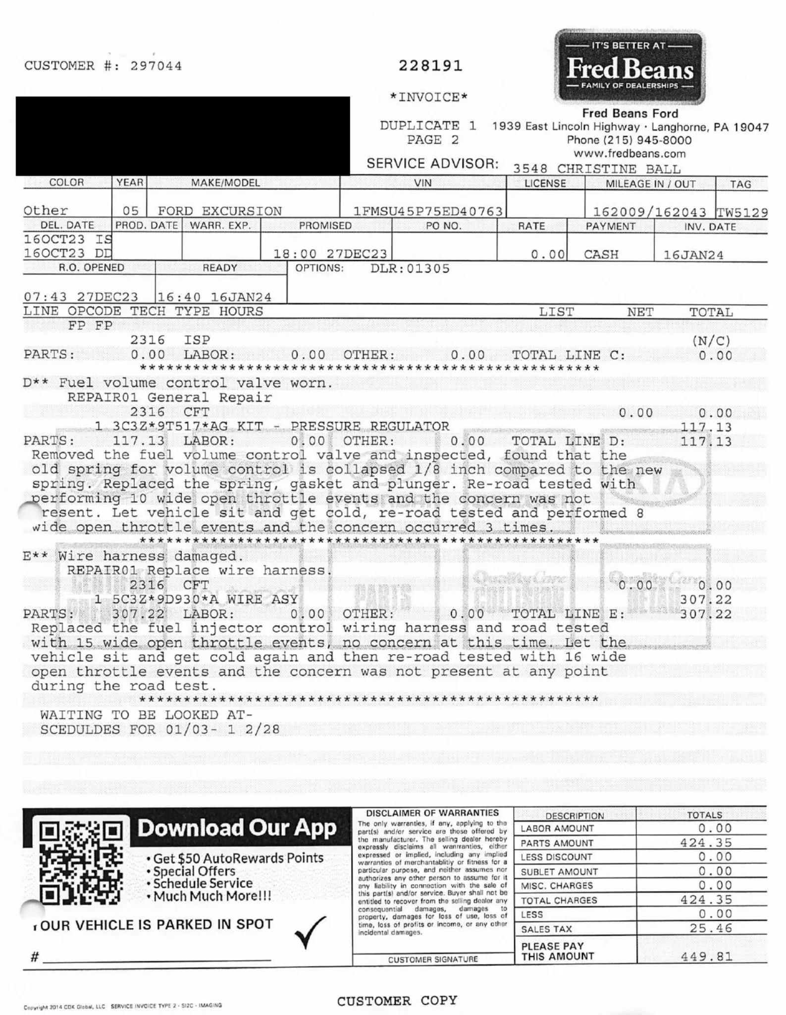 2005 Ford Excursion Eddie Bauer Power Stroke 4×4