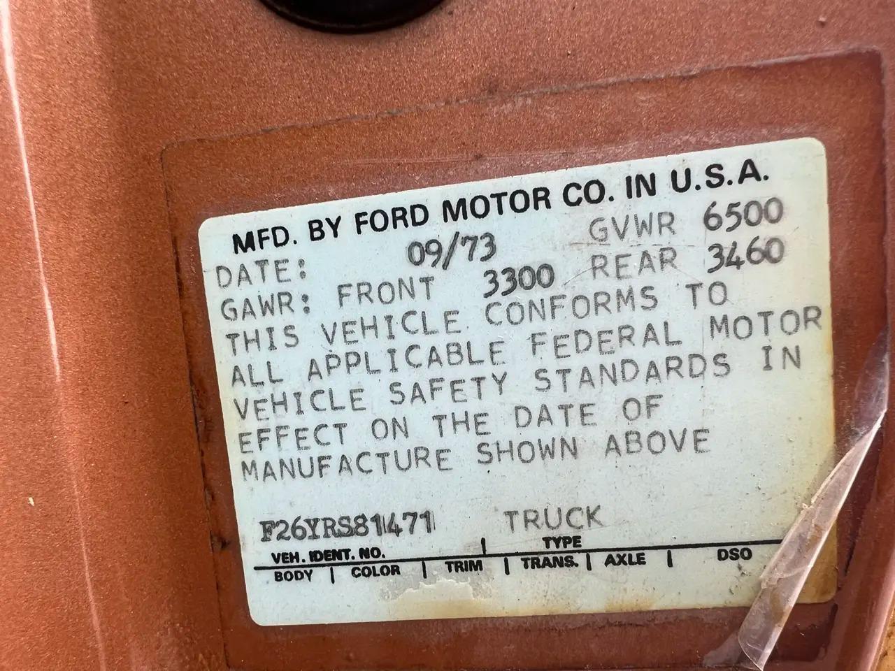 1974 Ford F-250 Ranger Highboy