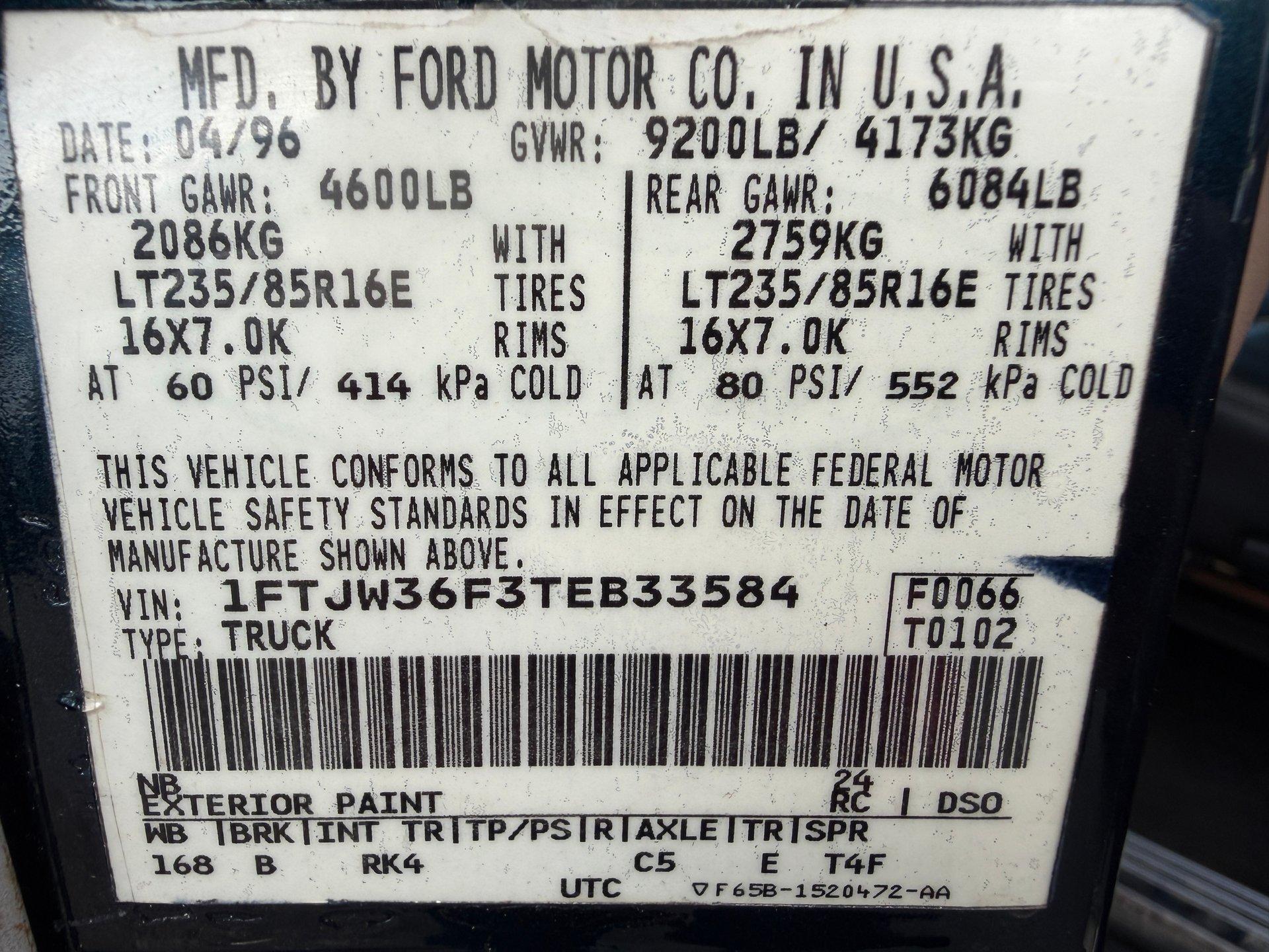 1996 Ford F-350 Power Stroke 4x4