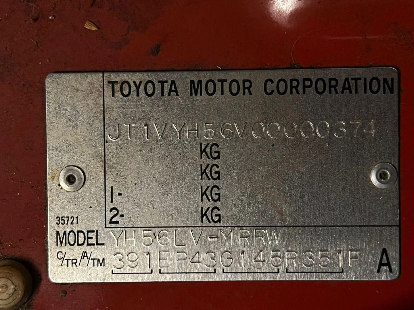 1988 Toyota HiAce 4X4