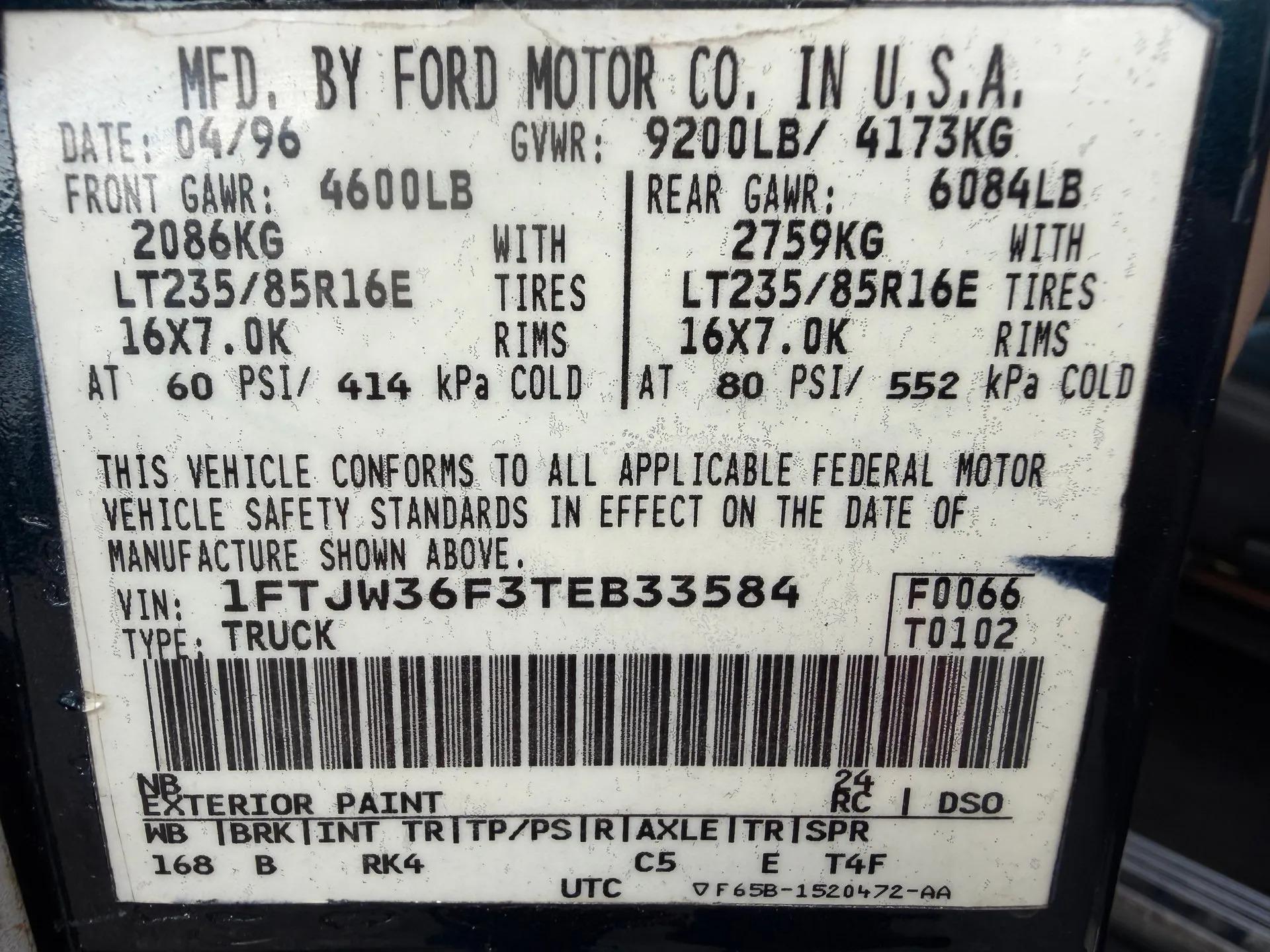 1996 Ford F-350 XLT Power Stroke