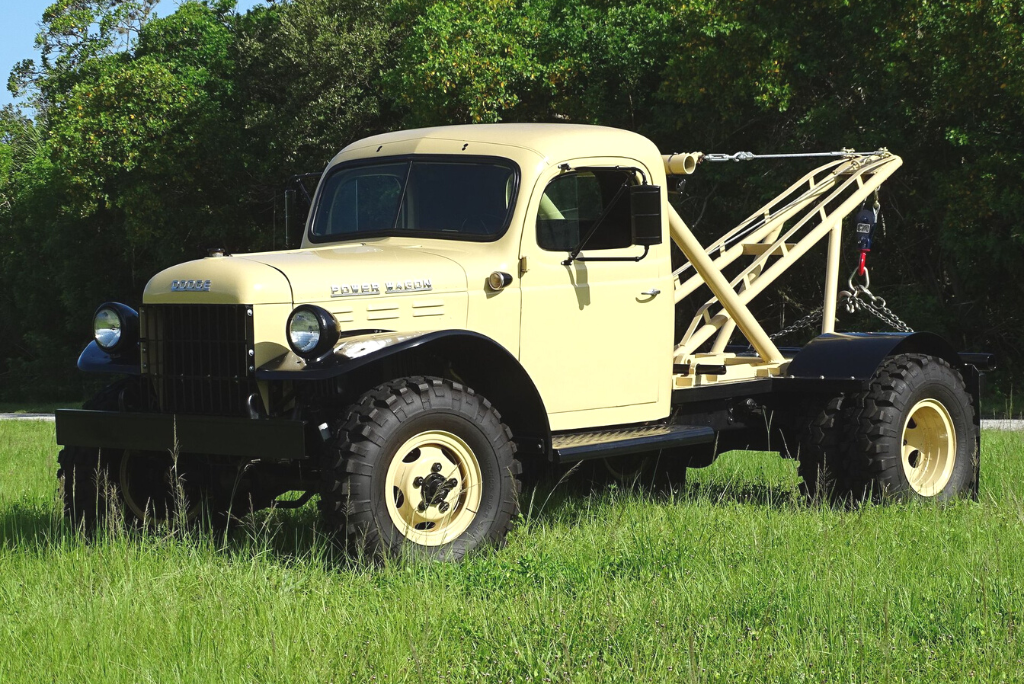 Sold: 1945 Dodge Power Wagon Tow Truck-1