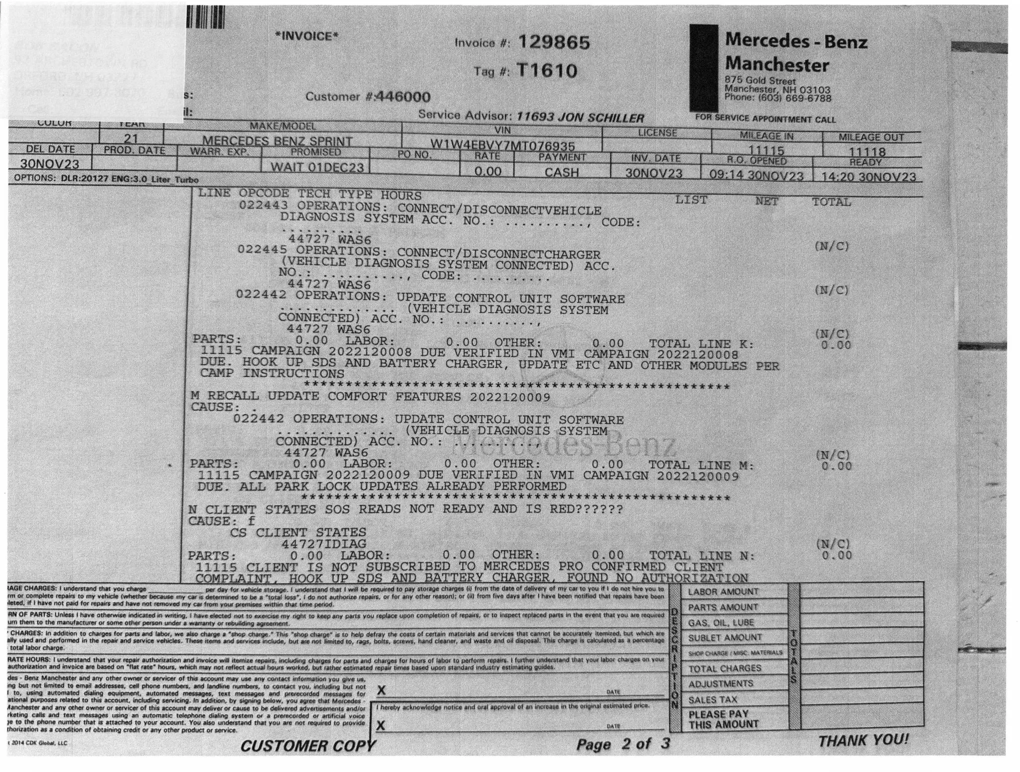 Sold: 2021 Mercedes-Benz Sprinter 2500 4×4