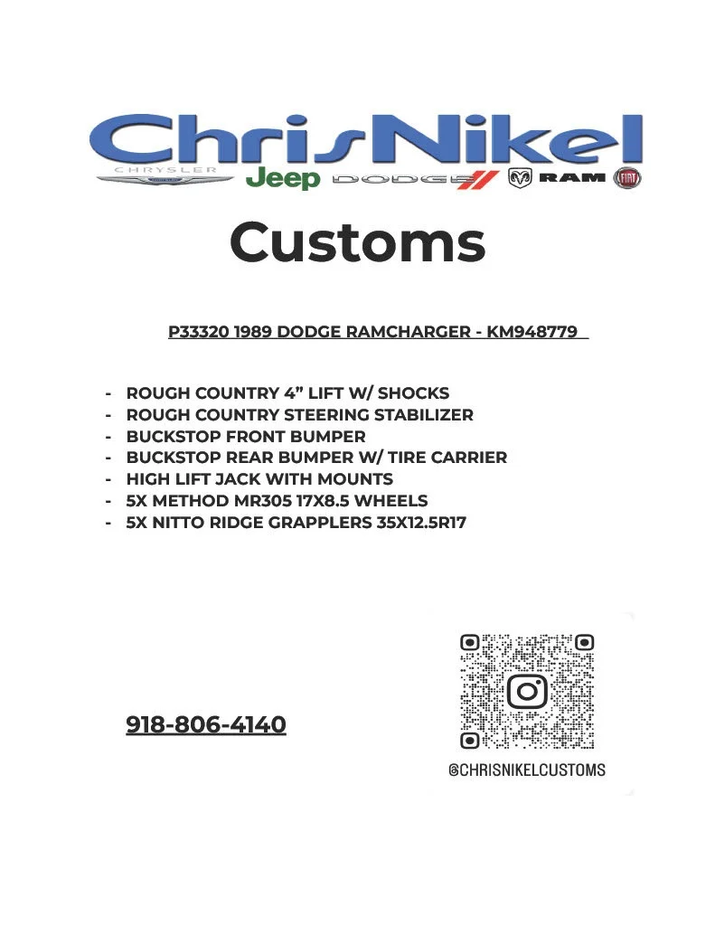 1989 Dodge Ramcharger 150