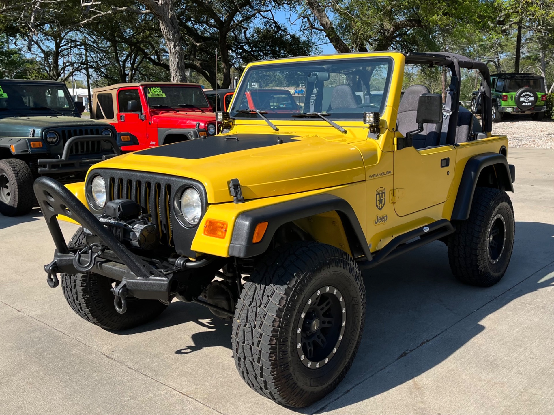 Solar Yellow 2002 Jeep Wrangler Sport