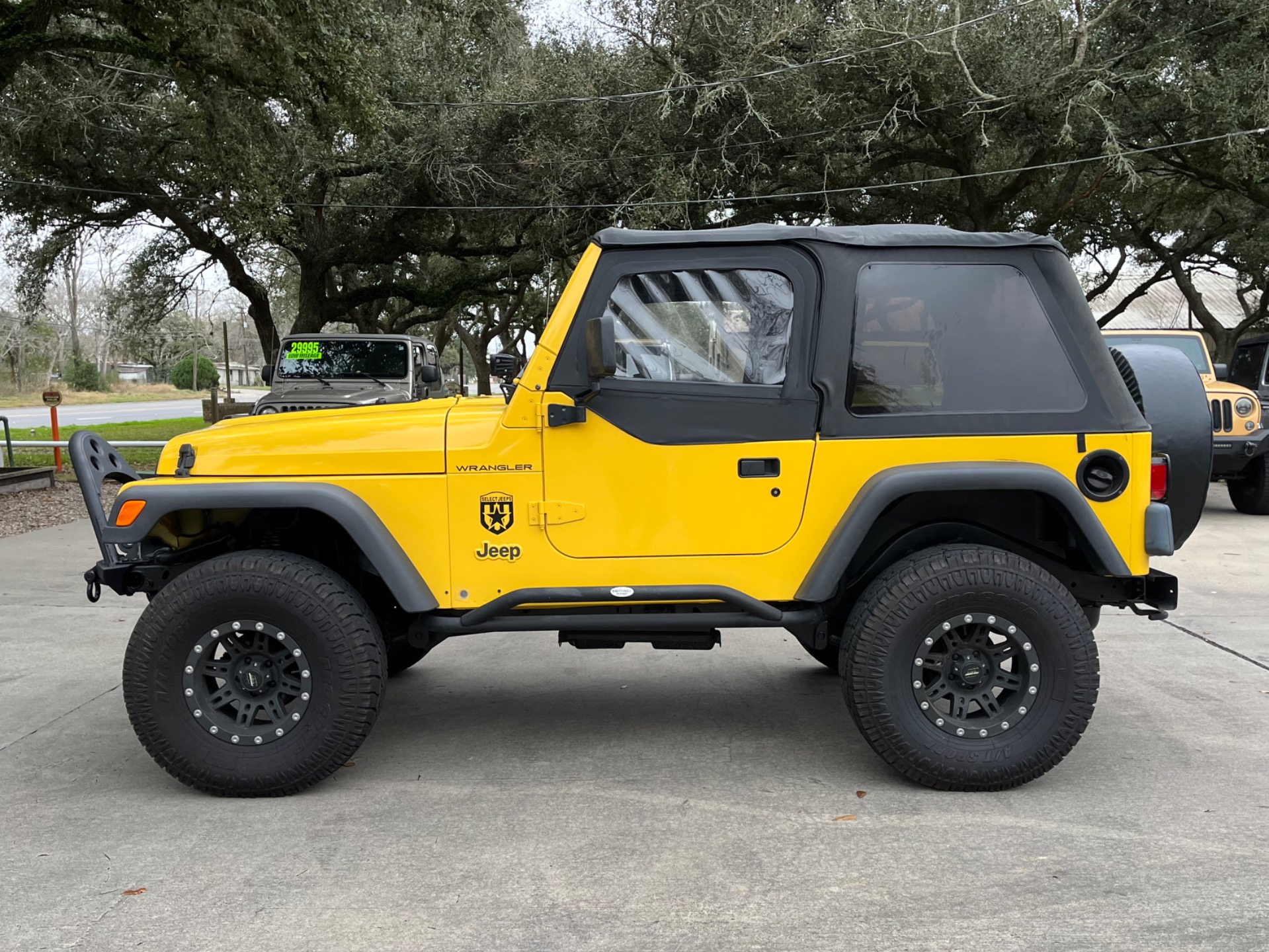 Solar Yellow 2002 Jeep Wrangler Sport