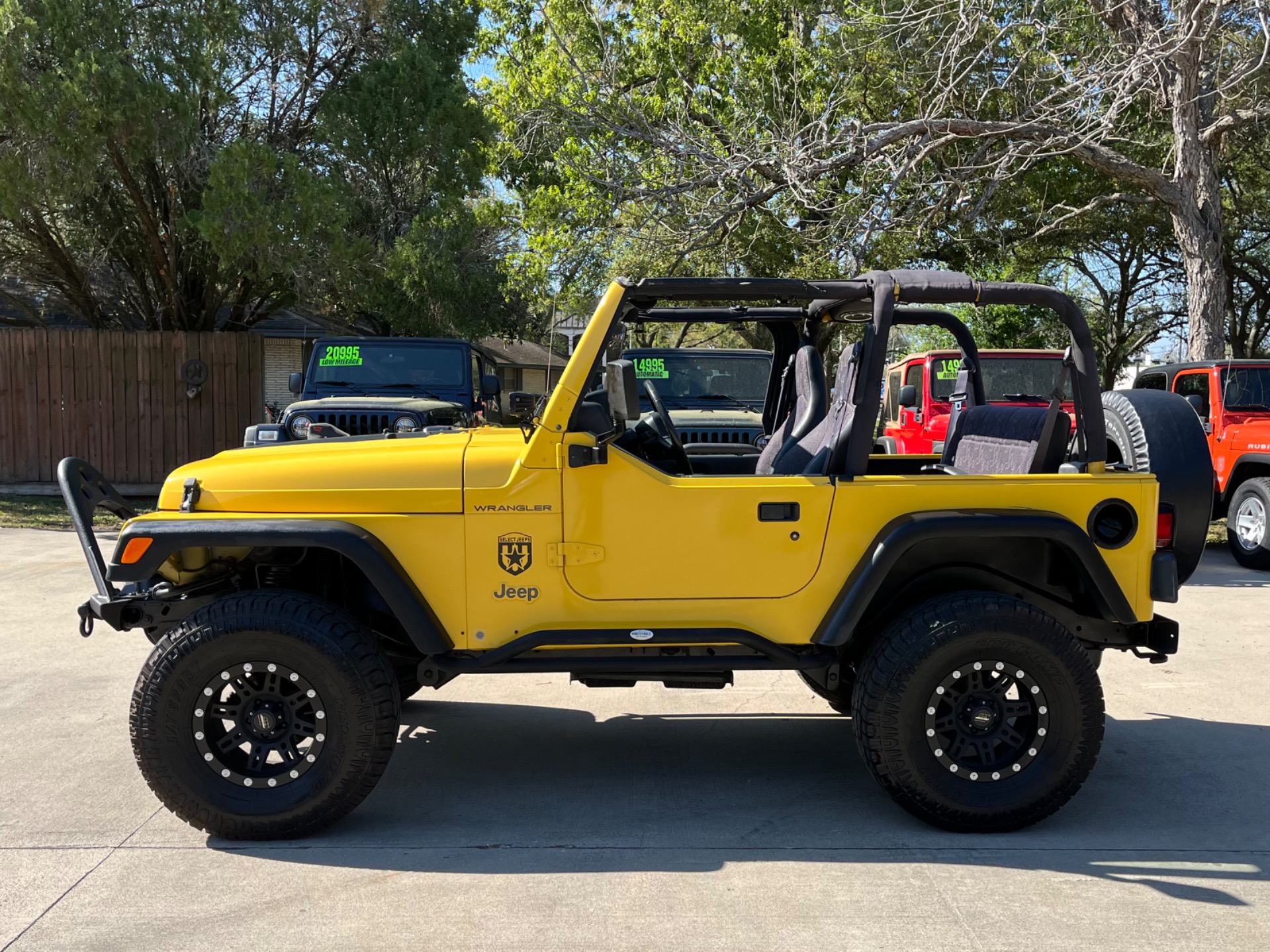 Solar Yellow 2002 Jeep Wrangler Sport