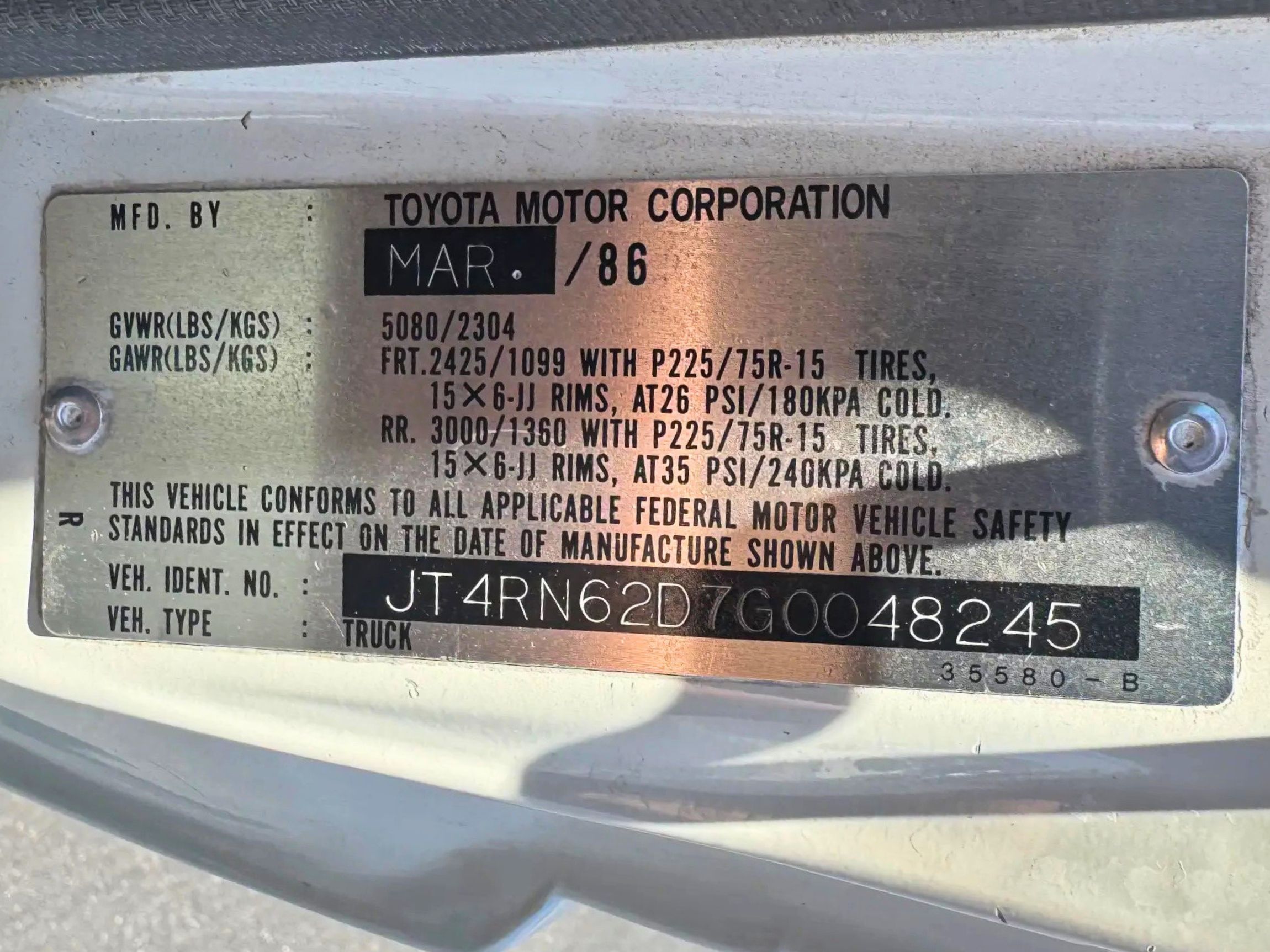 Sold: 22RE-Powered 1986 Toyota 4Runner