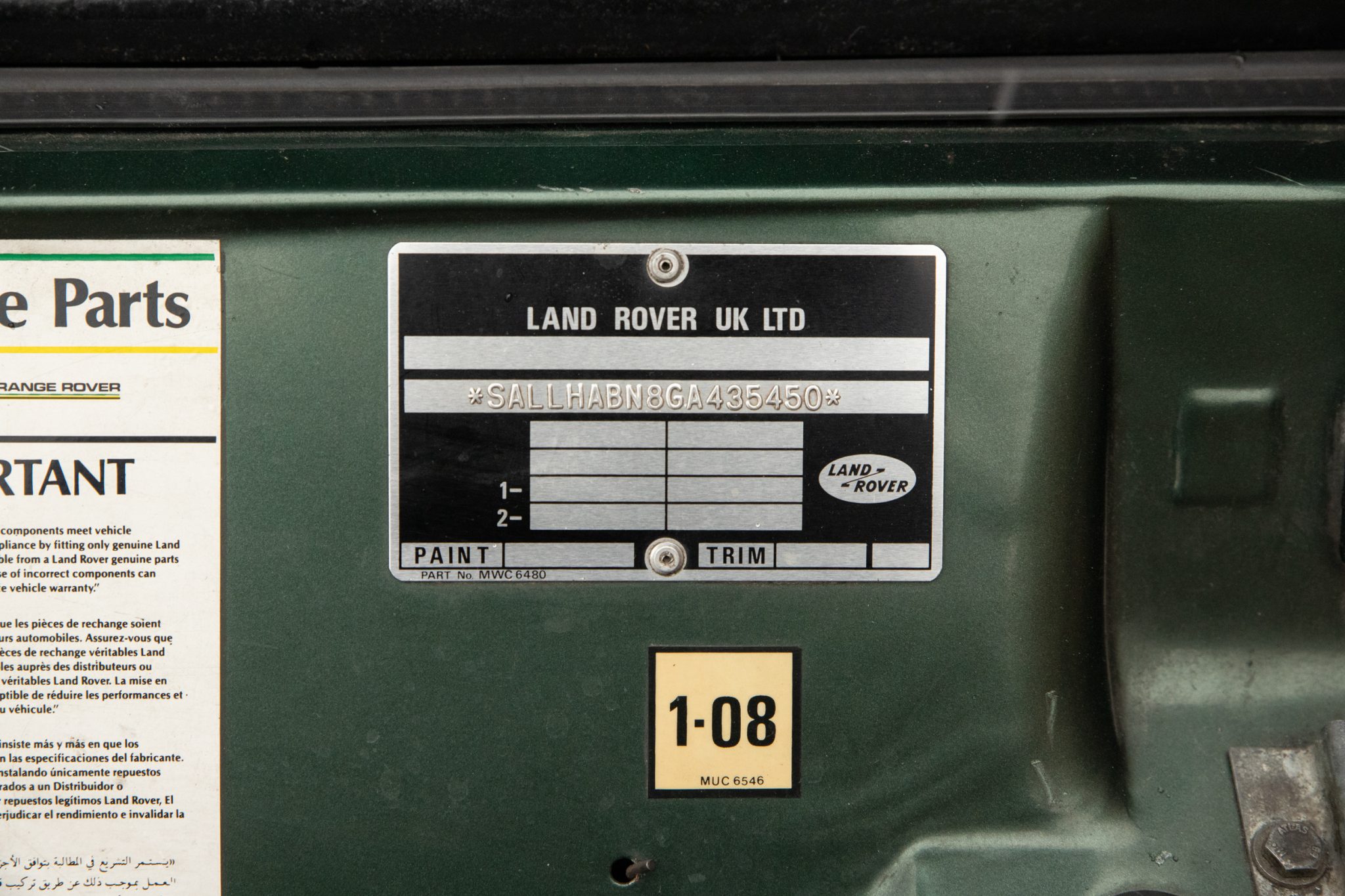 Sold: 300Tdi-Powered 1991 Range Rover Classic