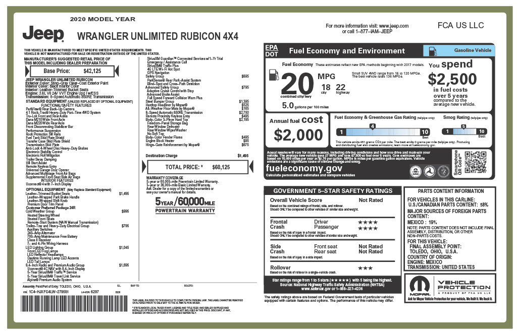 LS3-Powered 2020 Jeep Wrangler Unlimited Rubicon