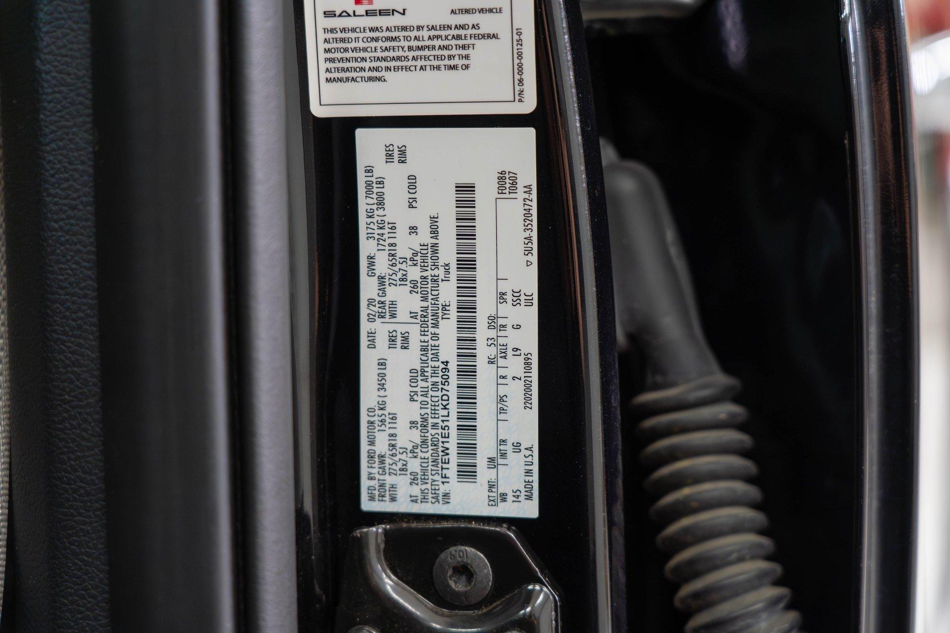 Supercharged 2020 Ford Saleen Sportruck XR Yellow Label