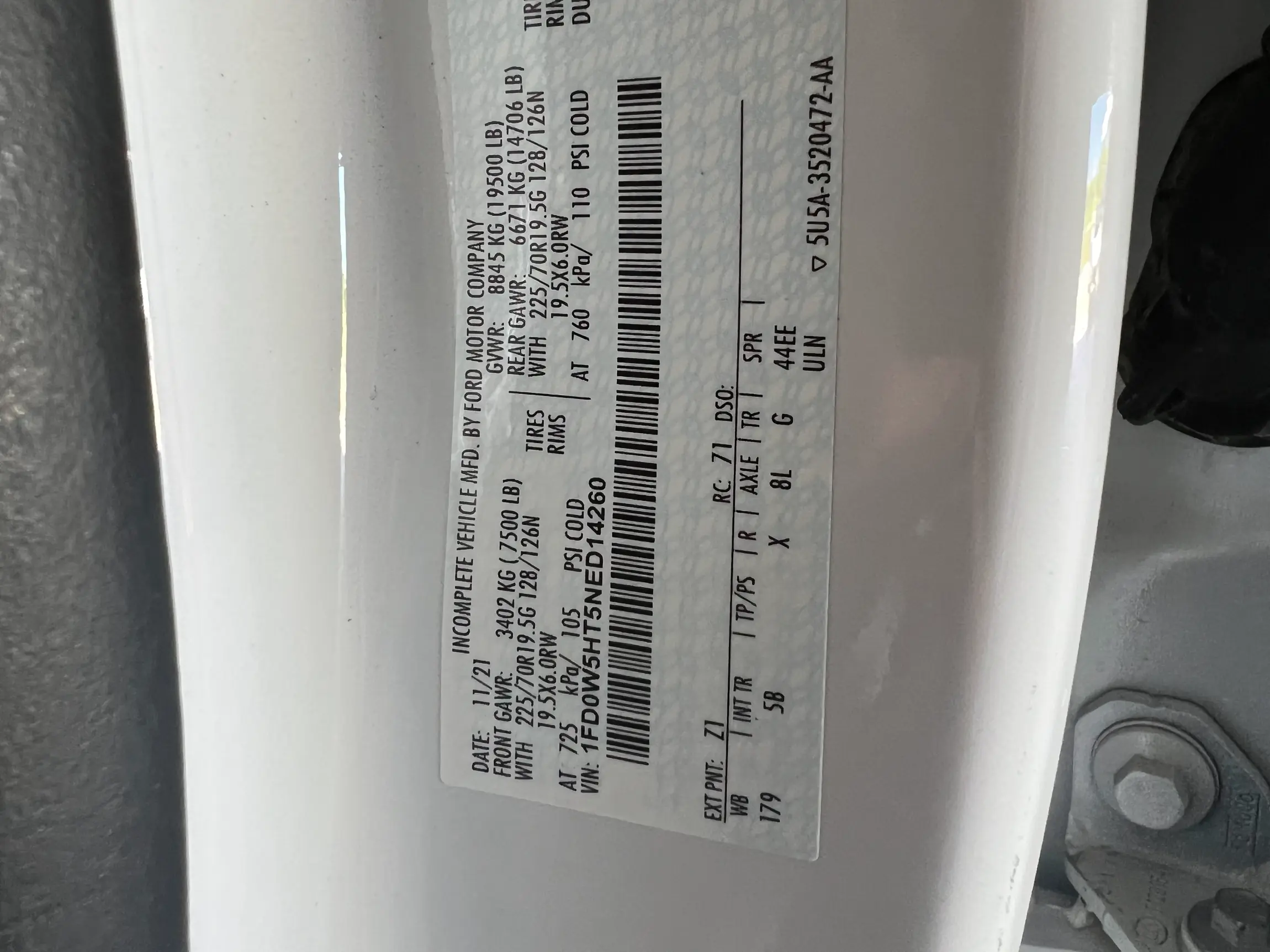 Sold: 2022 Ford F-550 Super Duty Lariat 4×4