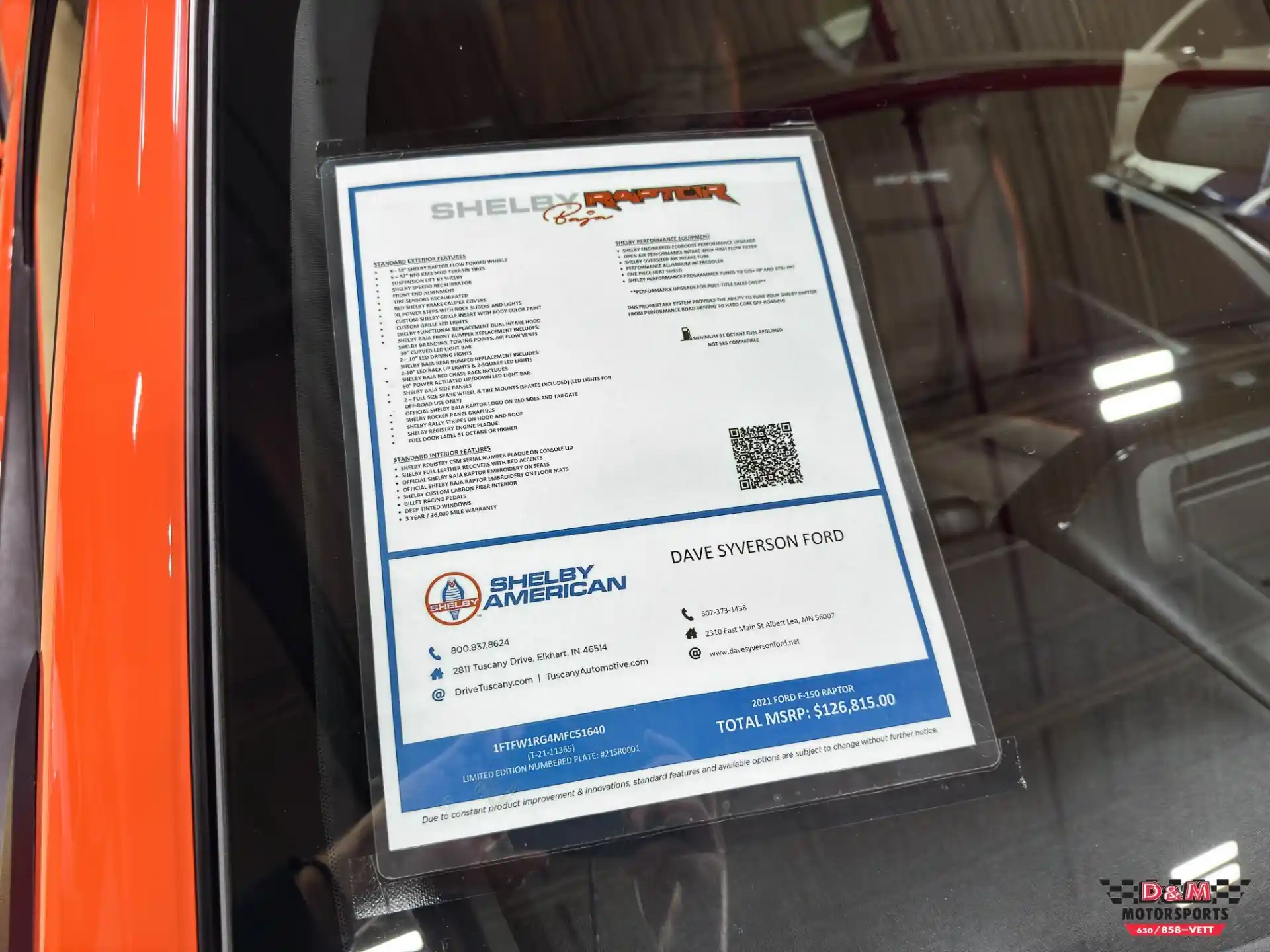 2021 Ford F-150 Shelby Raptor Baja