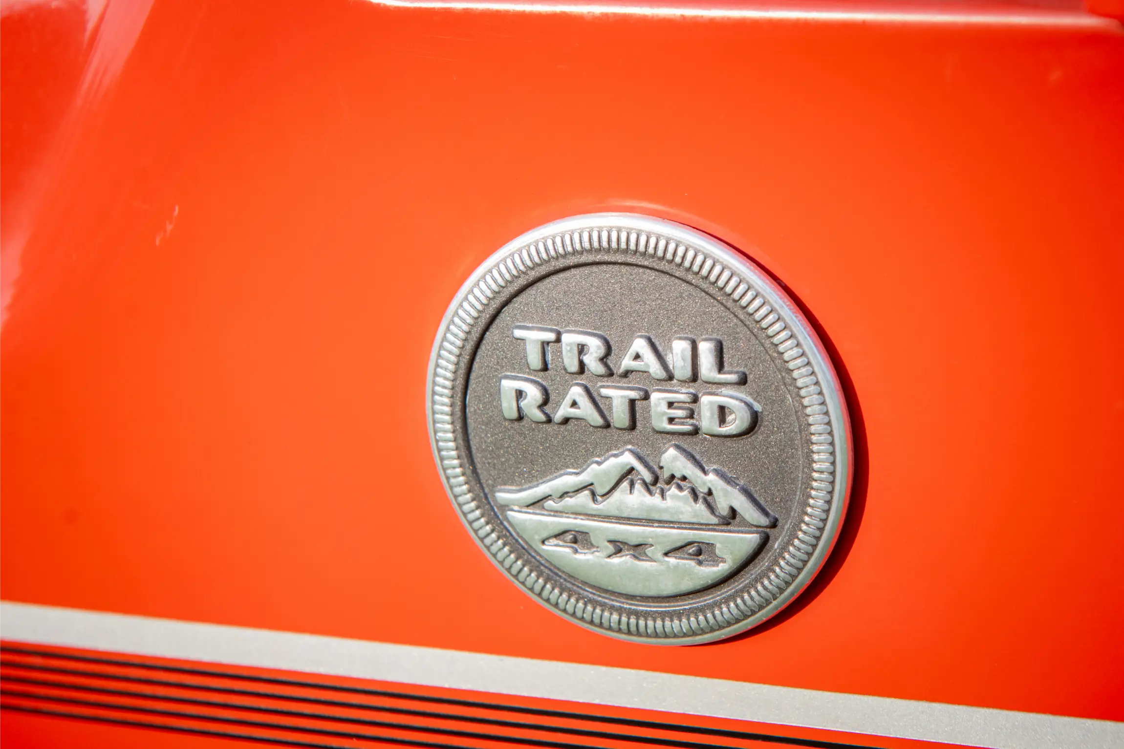 Front three-quarter exterior photo of a Jeep Wrangler
