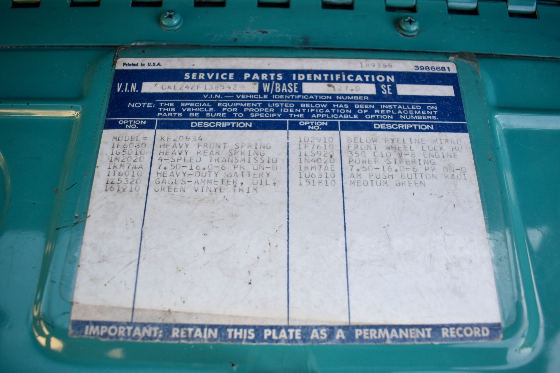 Sold: 1972 Chevrolet K20