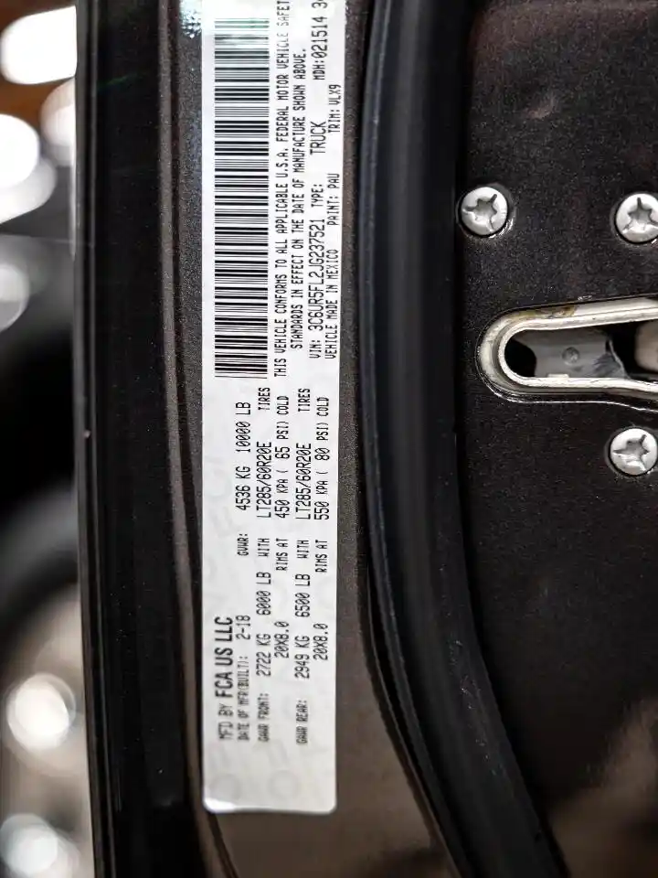 2018 RAM 2500 Laramie
