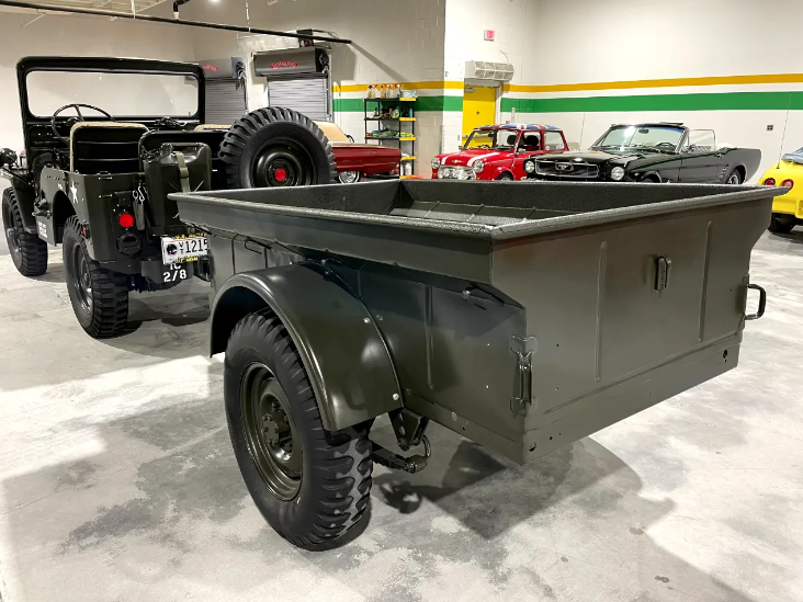 Sold: 1952 Willys M38 Jeep and Trailer Set
