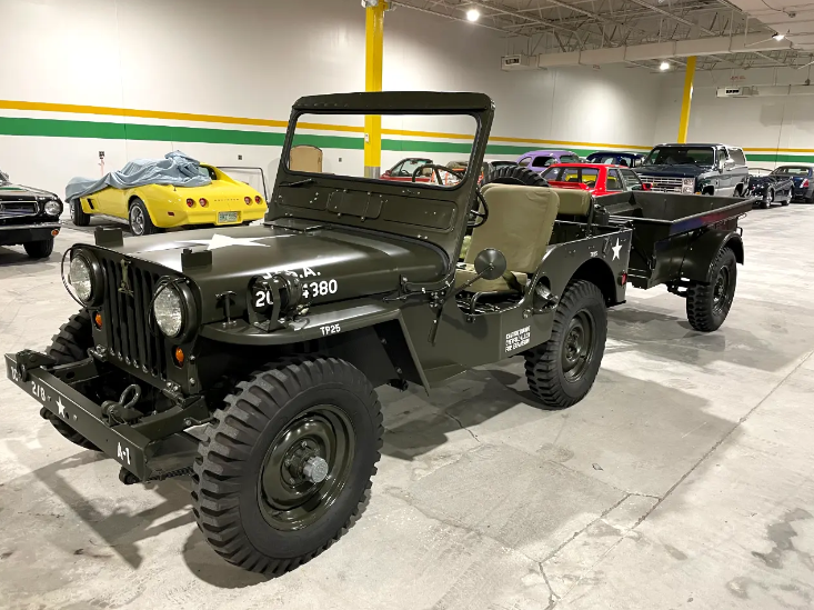 Sold: 1952 Willys M38 Jeep and Trailer Set