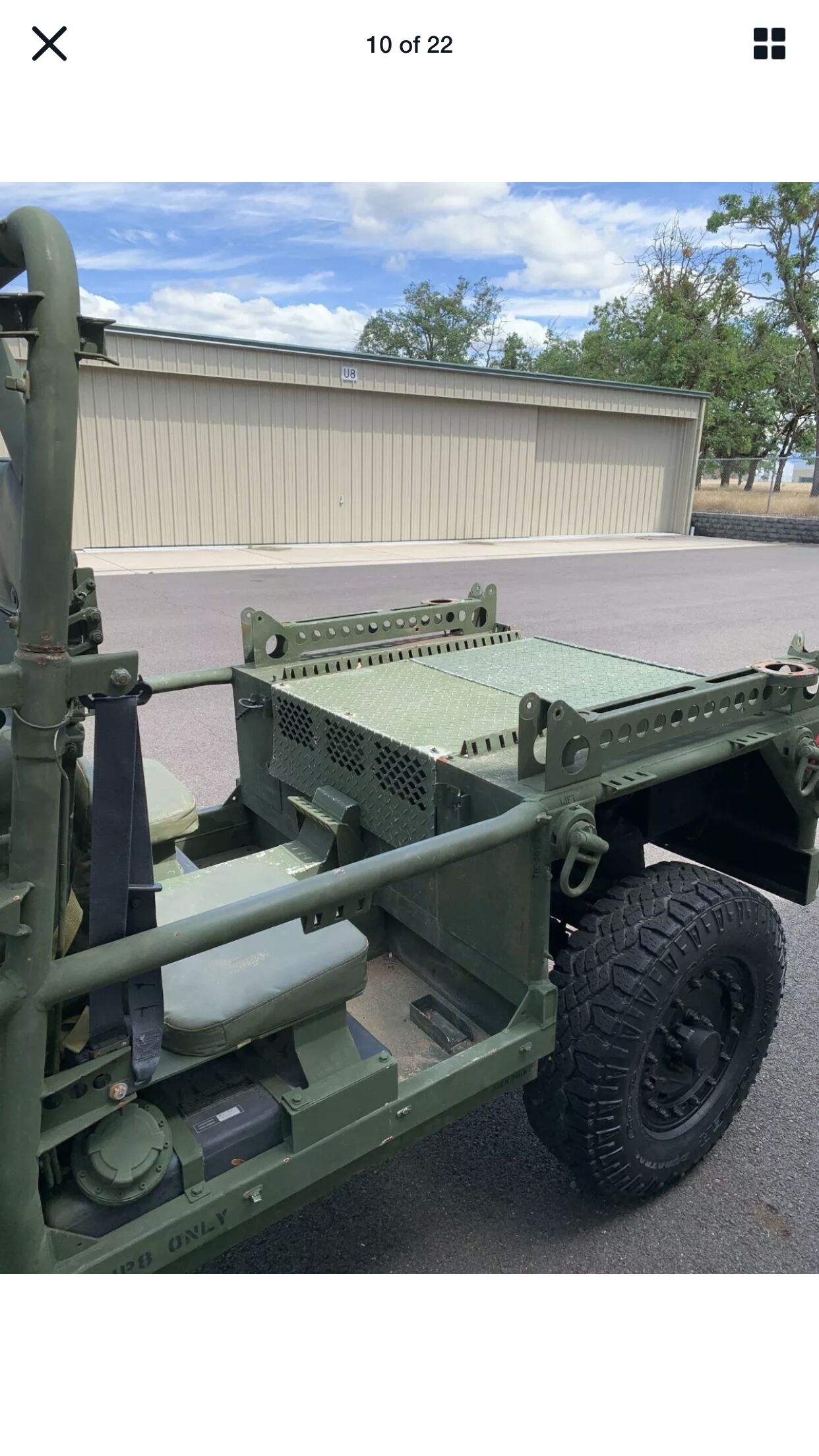 Sold: 2010 General Dynamics M1161 Growler