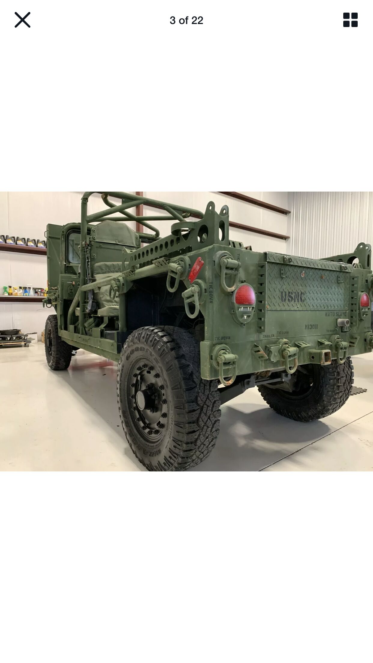 Sold: 2010 General Dynamics M1161 Growler