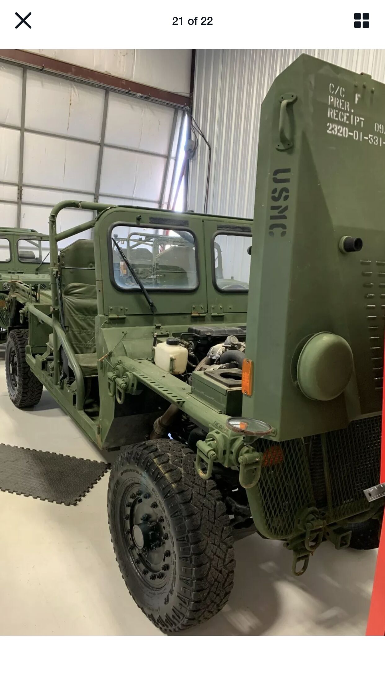 Sold: 2010 General Dynamics M1161 Growler