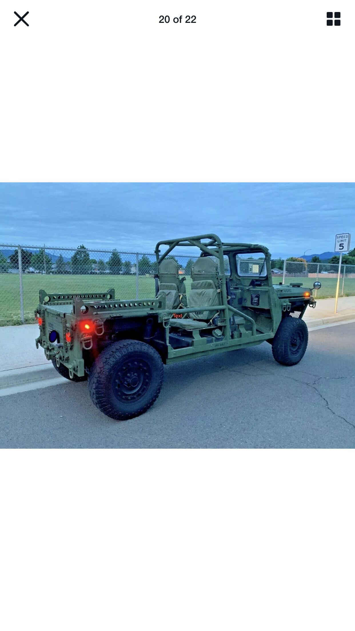 Sold: 2010 General Dynamics M1161 Growler