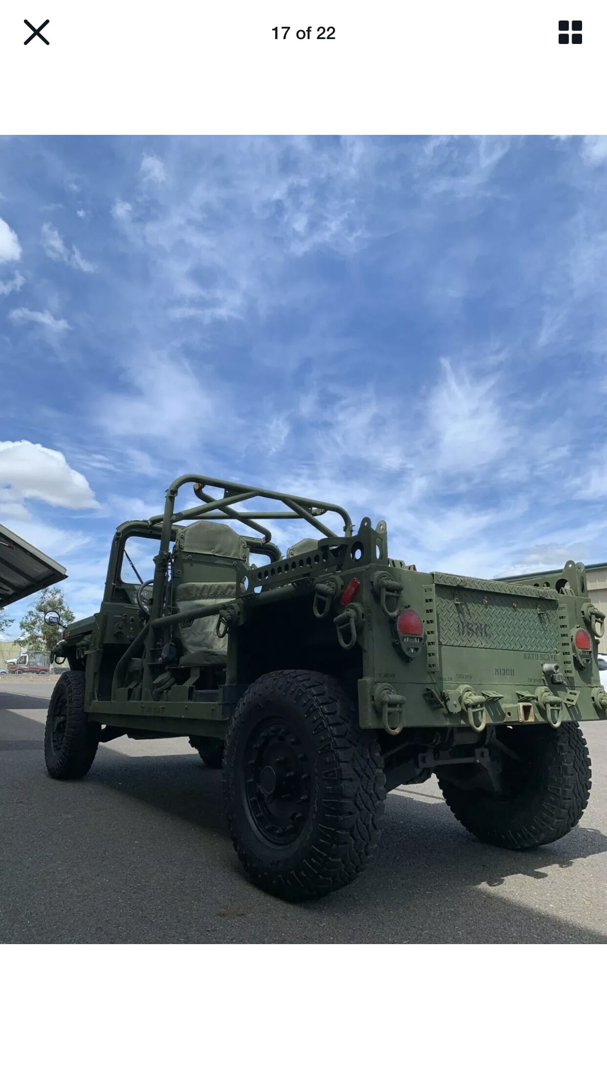 Sold: 2010 General Dynamics M1161 Growler