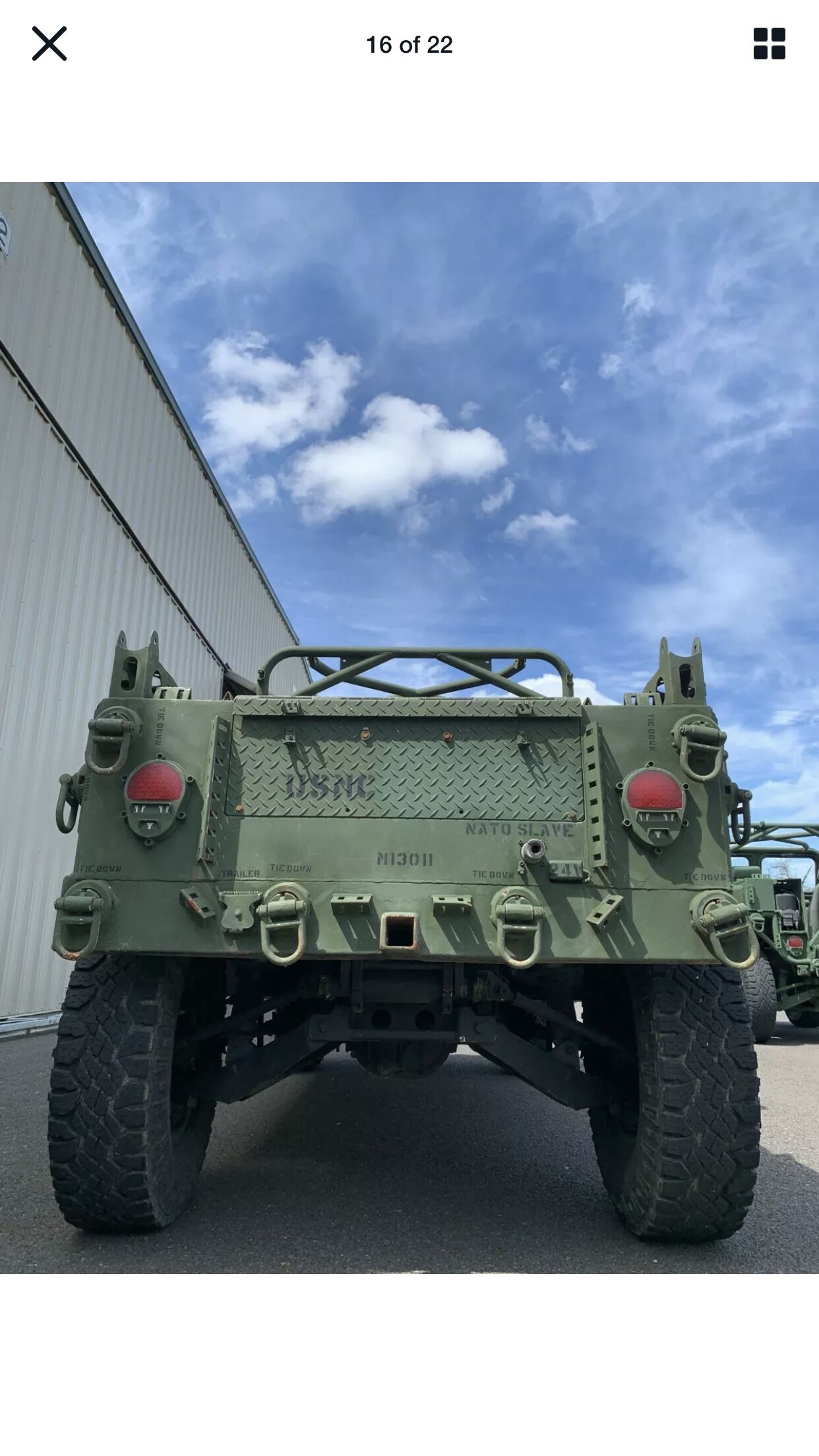 Sold: 2010 General Dynamics M1161 Growler