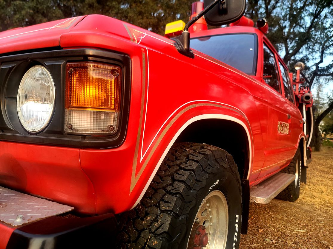 Sold: 1985 Toyota Land Cruiser Fire Truck