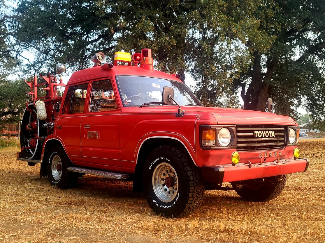 Sold: 1985 Toyota Land Cruiser Fire Truck