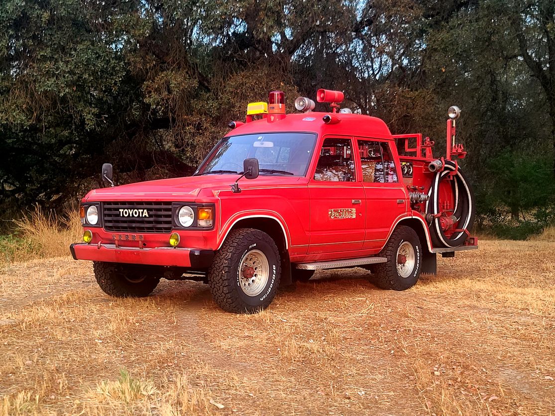 Sold: 1985 Toyota Land Cruiser Fire Truck