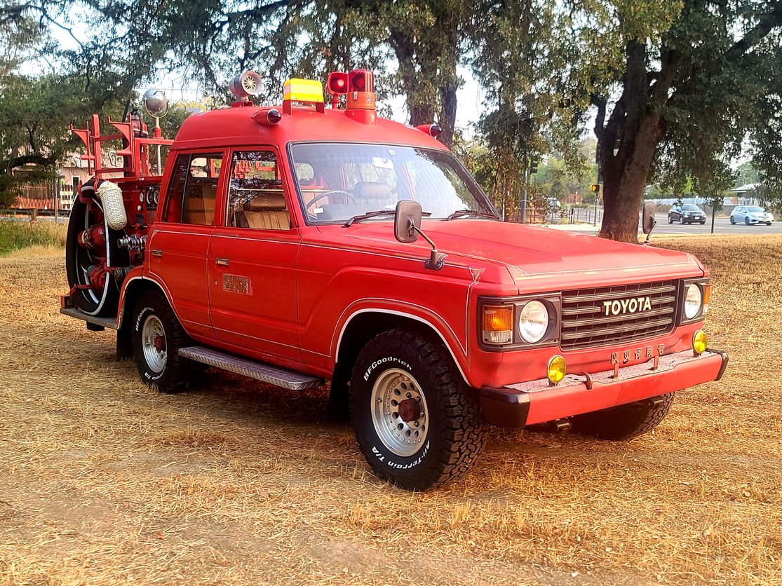 Sold: 1985 Toyota Land Cruiser Fire Truck