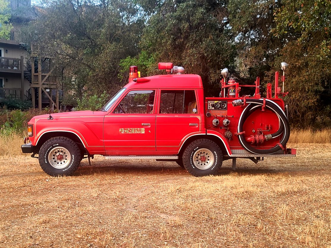 Sold: 1985 Toyota Land Cruiser Fire Truck