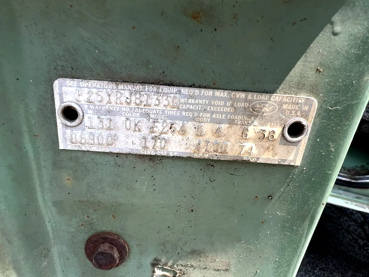 1971-ford-f250-regular-cab-2wd-for-sale-trevor-wi-15